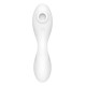 Вакуумний смарт-стимулятор із вібрацією Satisfyer Curvy Trinity 5 (White), керування зі смартфона