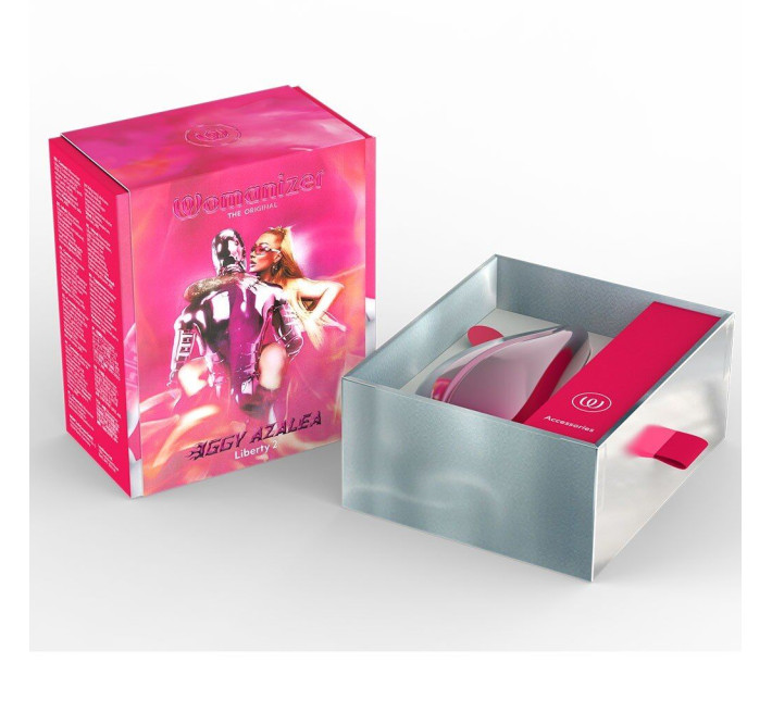 Вакуумный клиторальный стимулятор Womanizer Liberty 2 Iggy Azalea, 8 режимов, магнитная крышечка