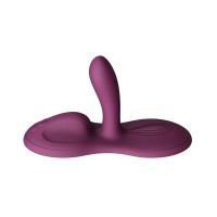 Sit-on-top смарт-вібратор Zalo – Flora Smart Vibrating Pad Velvet Purple, 9 моторів