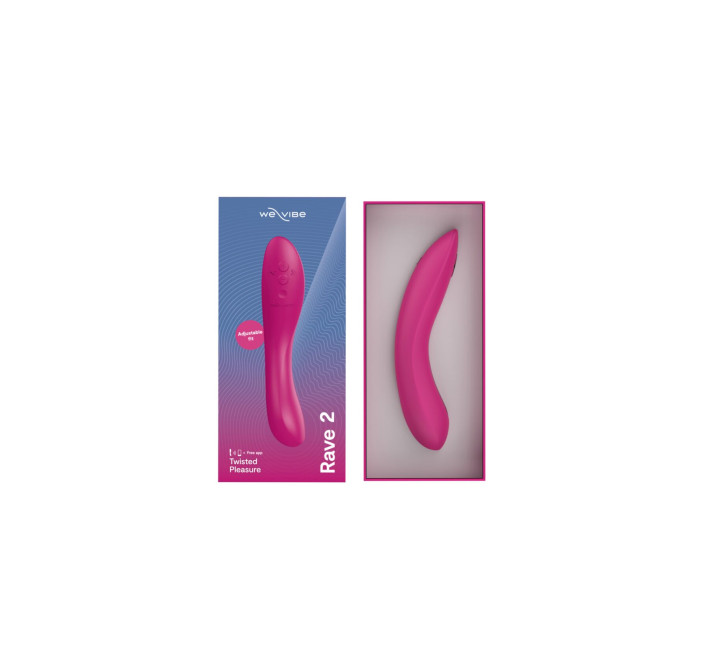 Смарт-вибратор We-Vibe Rave 2 Twisted Pleasure Pink, для точки G и входа во влагалище, 2 мотора