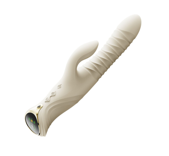 Пульсатор-кролик с вибрацией Zalo Mose 2 Ivory White