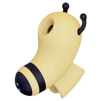 Вакуумний стимулятор із мікрострумами KISSTOY Beebe Yellow, на палець