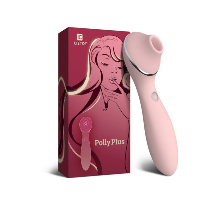 Вакуумный вибратор KisToy Polly Plus Розовый