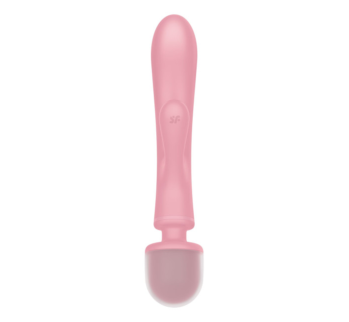 Вібратор-кролик з вібромасажером Satisfyer Triple Lover Pink, 3 мотори