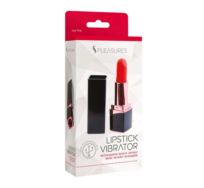 Вібратор-помада S Pleasures Lipstick Vibrator, дуже реалістичний, 10 режимів