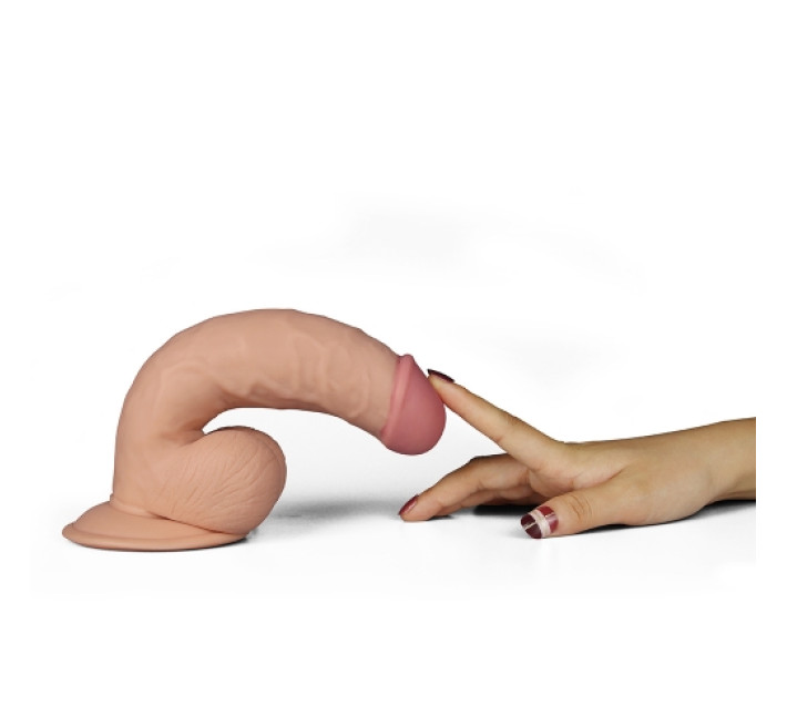 Вибратор LoveToy The Ultra Soft Dude Vibrating 8.5 Телесный