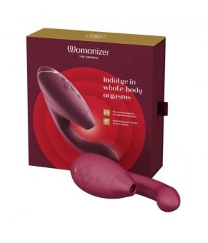 Інноваційний безконтактний вібратор-стимулятор Womanizer Duo 2 Bordeaux