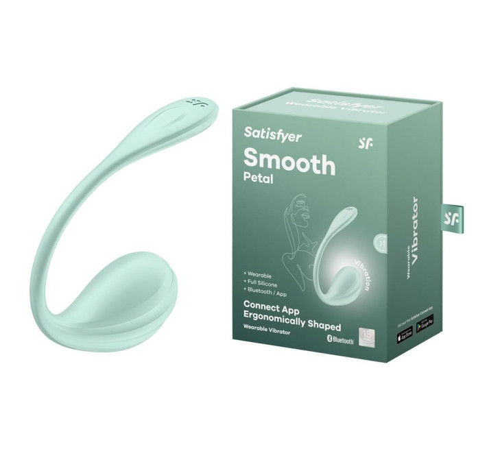 Смарт-виброейте Satisfyer Smooth Petal Connect App Mint
