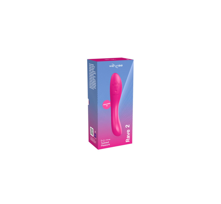 Смарт-вибратор We-Vibe Rave 2 Twisted Pleasure Pink, для точки G и входа во влагалище, 2 мотора