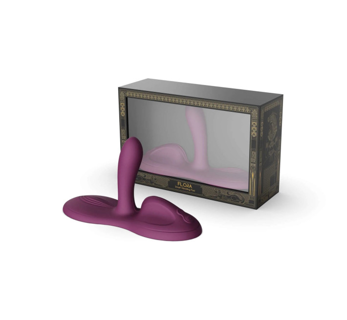 Sit-on-top смарт-вібратор Zalo – Flora Smart Vibrating Pad Velvet Purple, 9 моторів