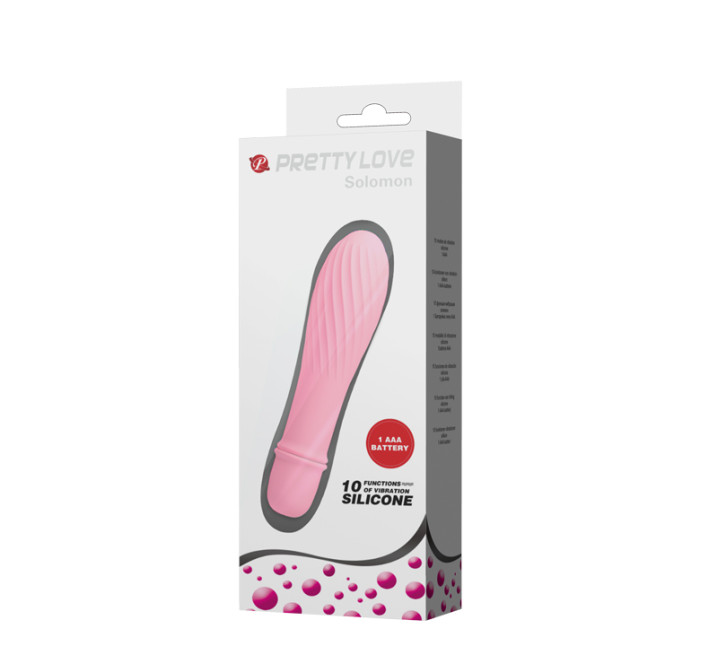 Класичний вібратор Pretty Love Solomon Рожевий