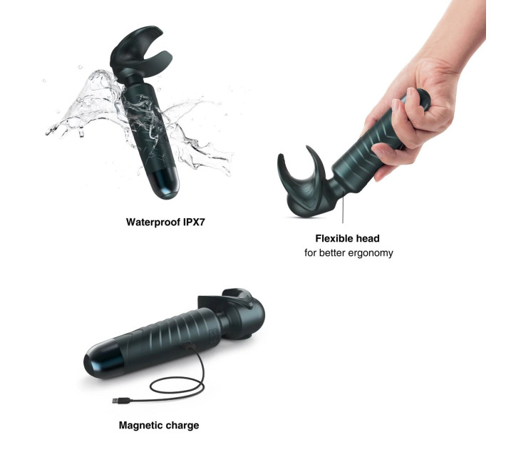 Мастурбатор-вібромасажер Manwan MAN.WAND EVO Pine Grey, чудово для пар, вібромінет