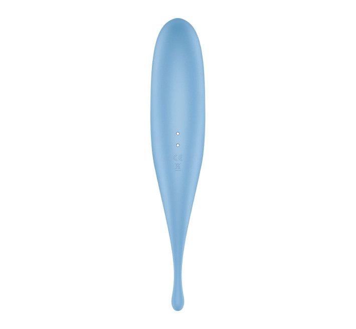 Вібратор для клітора з вакуумною стимуляцією Satisfyer Twirling Pro Blue