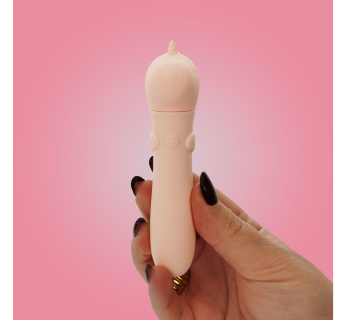 Вібратор-єдиноріжка Unihorn USB Bullet - Heart Throb, віброкуля, USB-зарядка