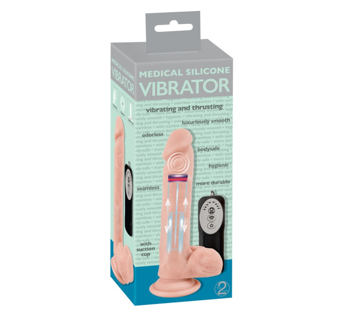 Реалістичний вібратор You2Toys Medical Silicone Thrusting Vibrator