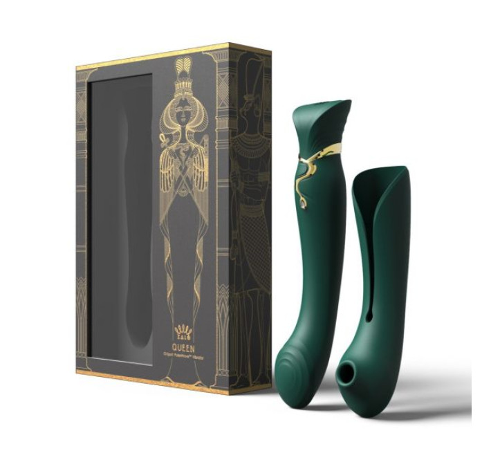 Ультрасучасний вібромасажер 3 в 1 Zalo Queen Зелений