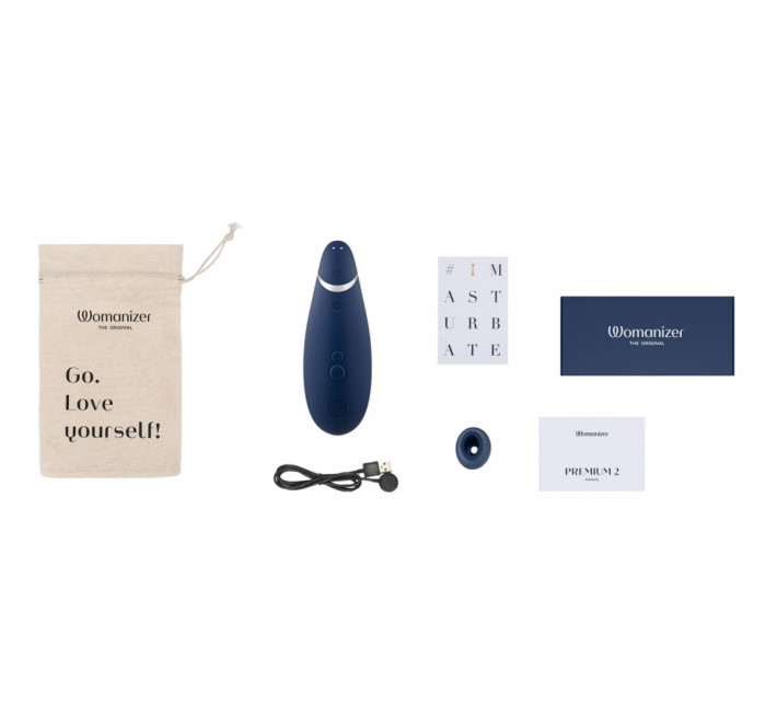 Вакуумний стимулятор клітора Womanizer Premium 2 Blueberry