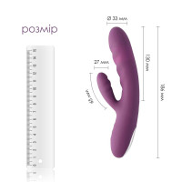 Вибратор-кролик Svakom Avery Lilac со движущимся стволом движение вперед-назад