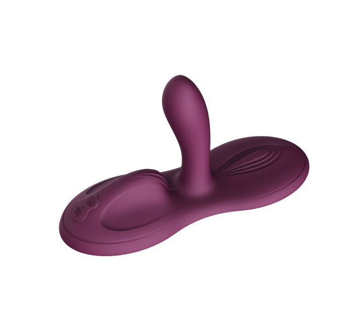 Sit-on-top смарт-вібратор Zalo – Flora Smart Vibrating Pad Velvet Purple, 9 моторів