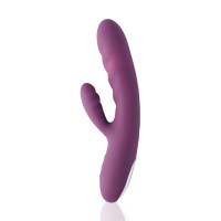 Вибратор-кролик Svakom Avery Lilac со движущимся стволом движение вперед-назад