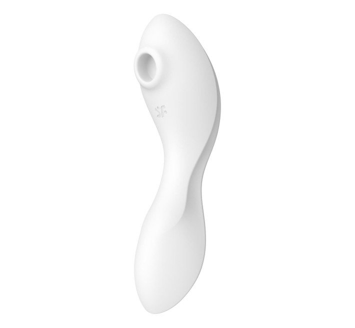 Вакуумний смарт-стимулятор із вібрацією Satisfyer Curvy Trinity 5 (White), керування зі смартфона