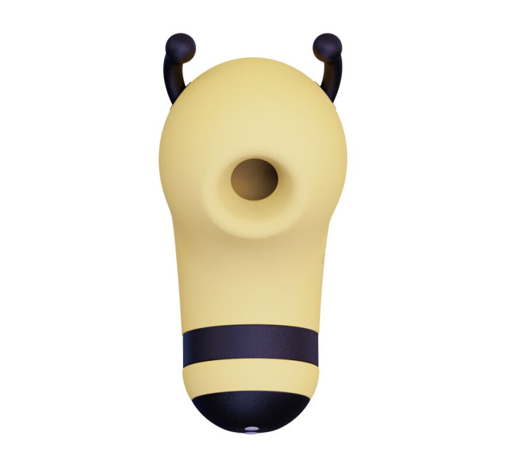 Вакуумний стимулятор із мікрострумами KISSTOY Beebe Yellow, на палець