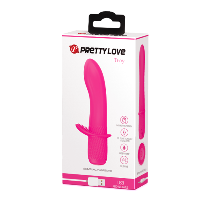 Hi-tech вібратор Pretty Love Troy Vibrator Light Рожевий