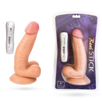 Вібратор Toyfa RealStick Nude 7 режимів вібрації 15,5 см