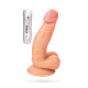 Вібратор Toyfa RealStick Nude 7 режимів вібрації 15,5 см