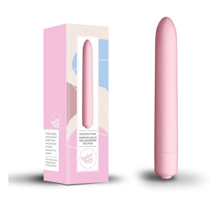 Минивибратор SugarBoo Sugar Pink, 10 уровней интенсивности