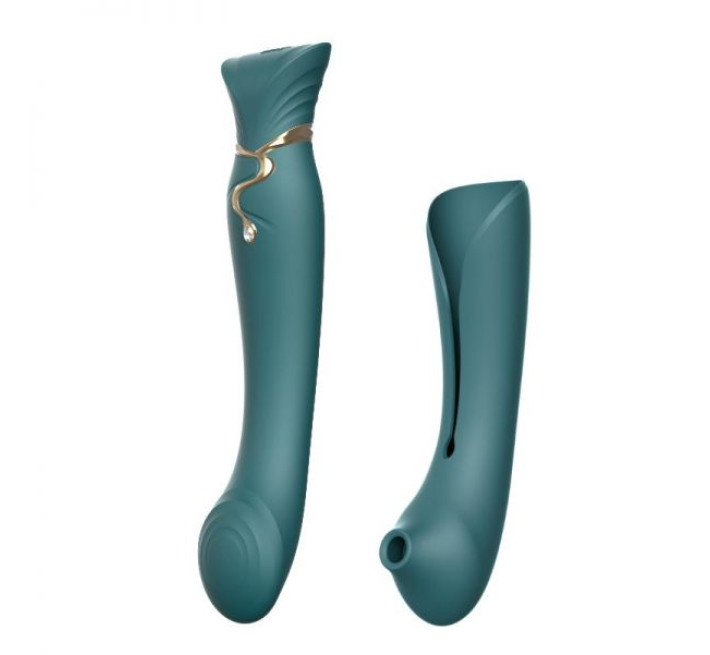 Ультрасучасний вібромасажер 3 в 1 Zalo Queen Зелений