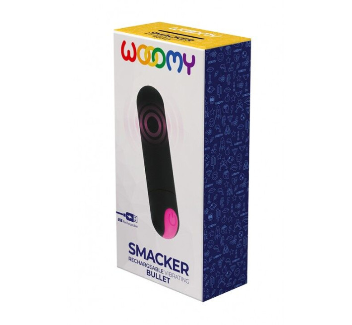 Віброкуля Wooomy Smacker, перезаряджувана, 10 швидкостей вібрації