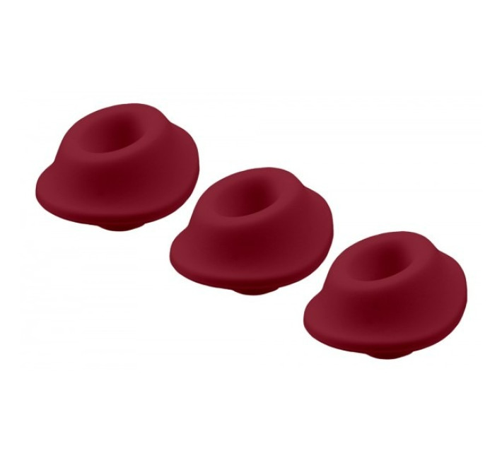 Змінні насадки Womanizer Premium, Classic, Liberty, Starlet - S, Бордові, 3 шт