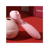 Вакуумный вибратор KisToy Polly Plus Розовый