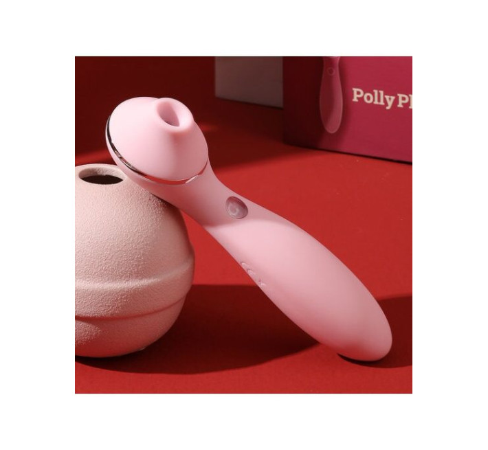 Вакуумный вибратор KisToy Polly Plus Розовый