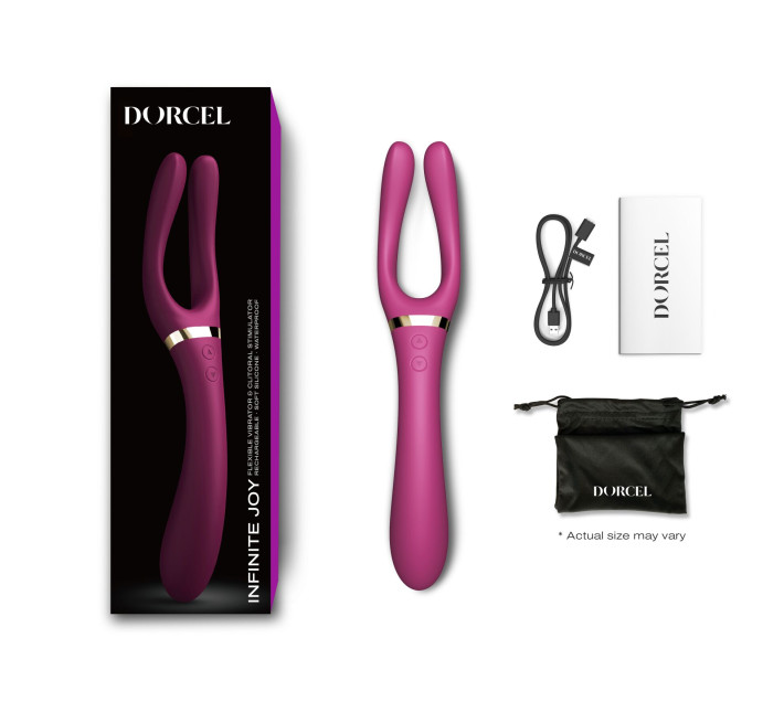 Вібратор-стимулятор Dorcel INFINITE JOY PLUM, багатофункціональний, унісекс