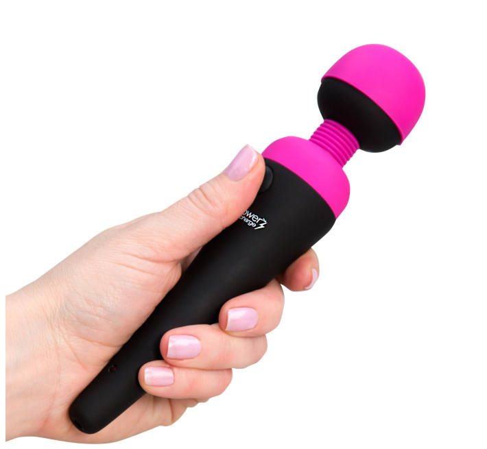 Вібромасажер PalmPower Recharge Pink, перезаряджуваний, гнучка головка, тревел-замок