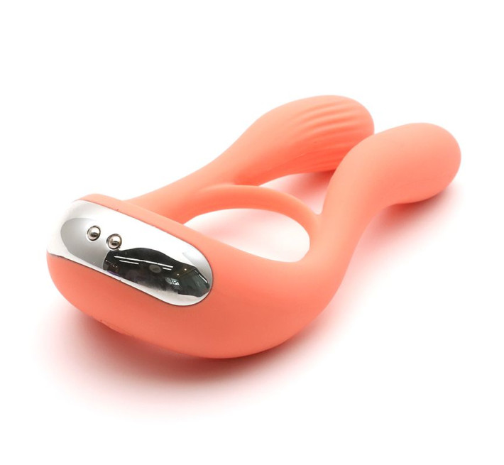 Вибратор для пар KisToy Martin Оранжевый