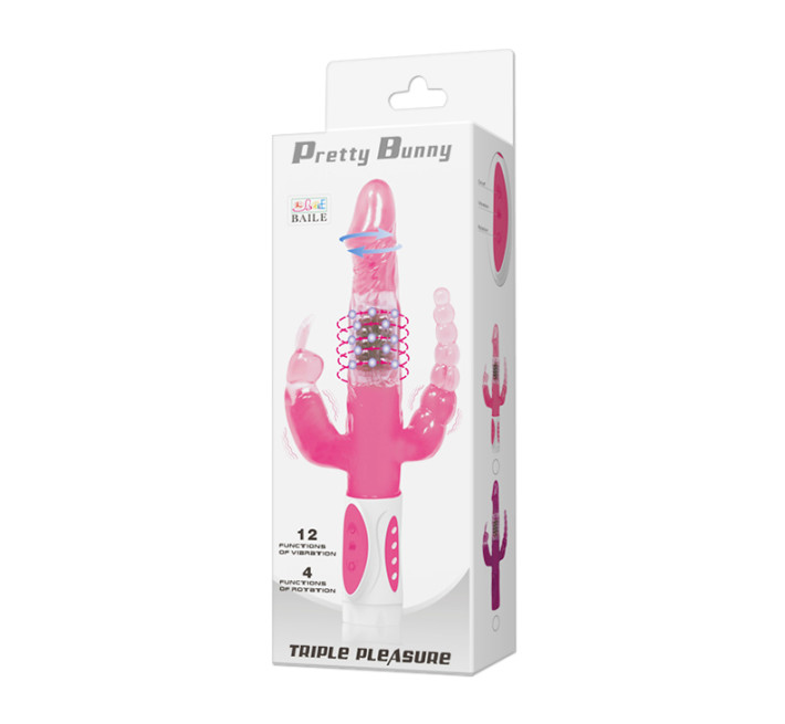 Hi-tech вібратор LyBaile Pretty Bunny Vibrator Triple Pleasure