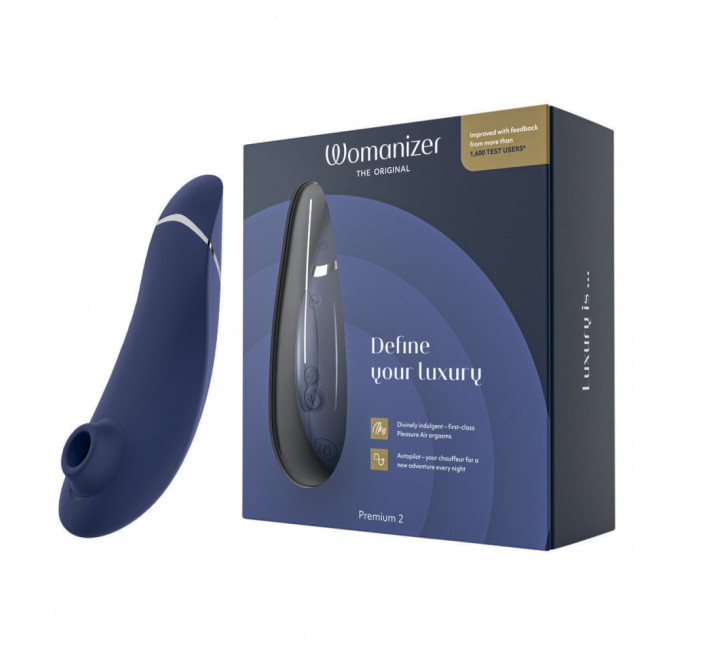 Вакуумний стимулятор клітора Womanizer Premium 2 Blueberry