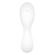 Вакуумний смарт-стимулятор із вібрацією Satisfyer Curvy Trinity 5 (White), керування зі смартфона