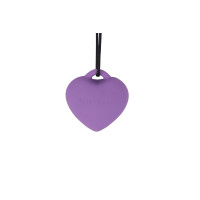 Минивибратор «Сердечко» FairyGasm PleasureStone violet, 9 режимов, на шнурке