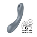 Вакуумный стимулятор с вибрацией Satisfyer Curvy Trinity 1 Bluegrey, игрушка 3в1
