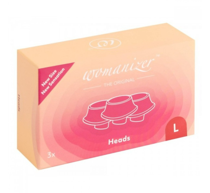 Змінні насадки Womanizer Premium, Classic, Liberty, Starlet - L, Червоні, 3 шт