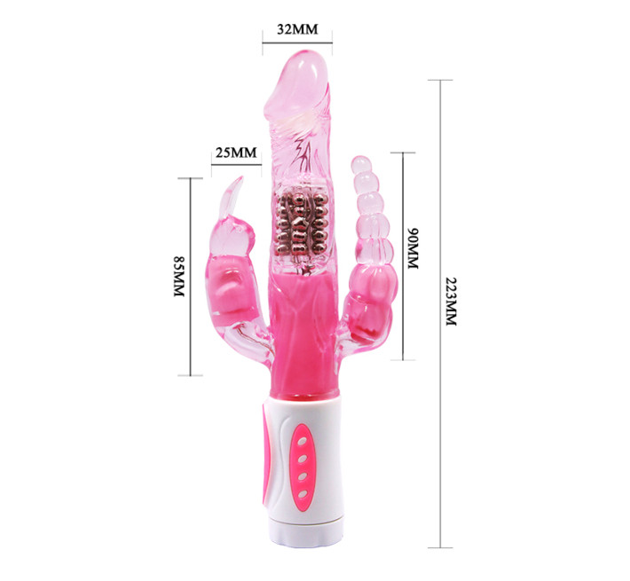 Hi-tech вібратор LyBaile Pretty Bunny Vibrator Triple Pleasure