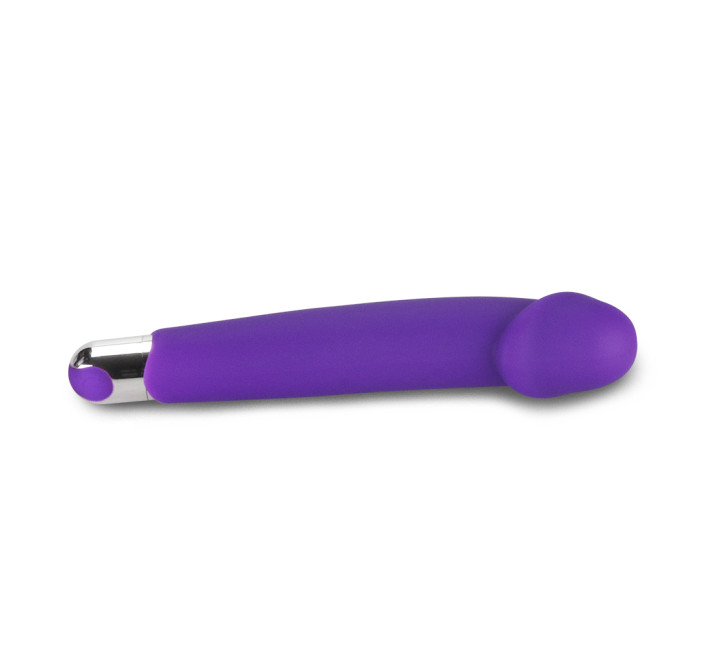 Вібратор LoveToy Rechargeable IJOY Silicone Dildo Фіолетовий
