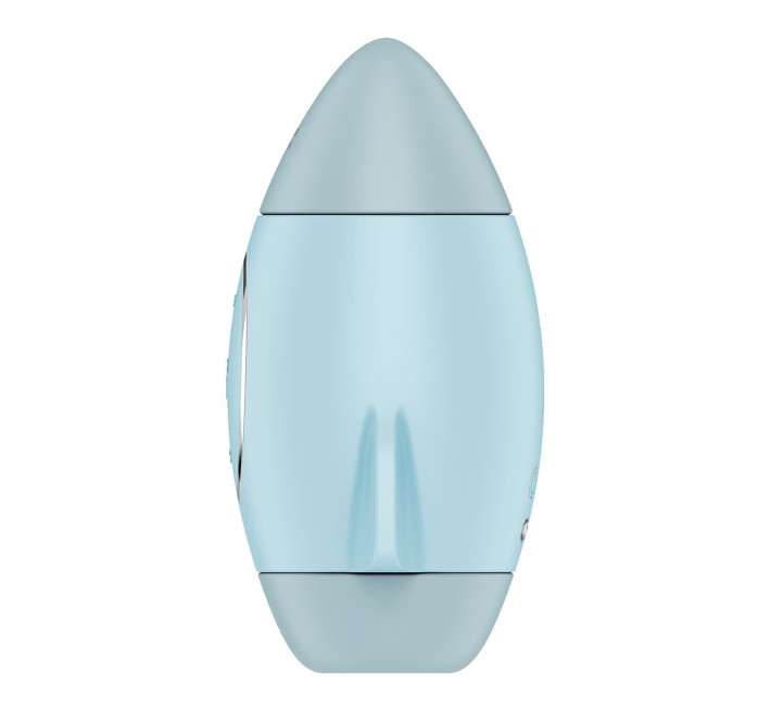Вакуумный стимулятор с вибрацией Satisfyer Mission Control Blue, 2 независимых мотора