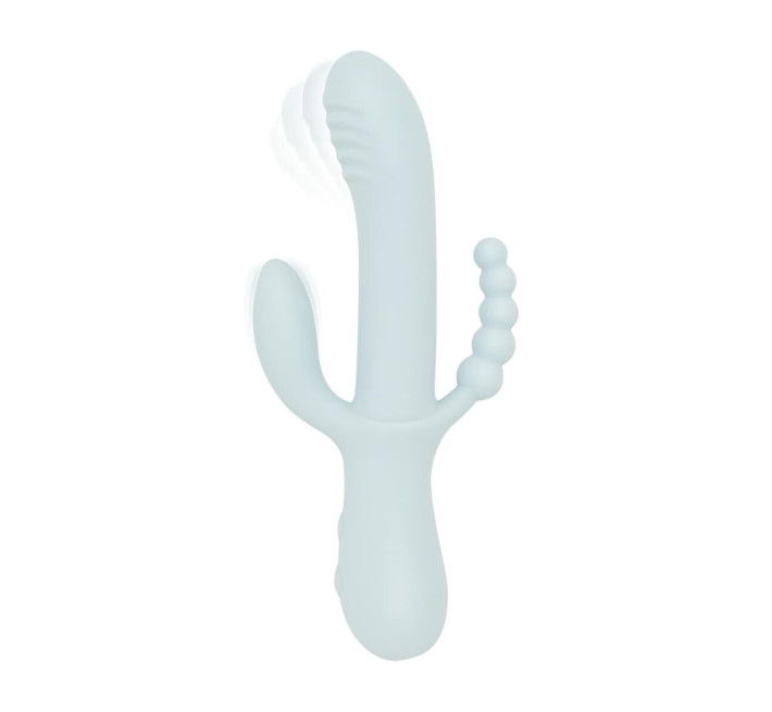 Вібратор-кролик Good Vibes Only - SAGE Triple Stimulation Vibe Soft Silicone - Blue