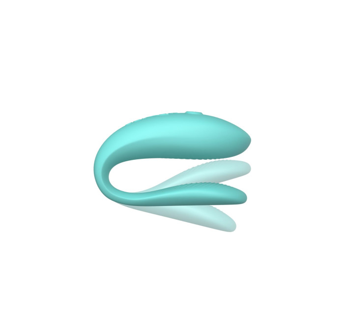 Смарт-вибратор для пар We-Vibe Sync Lite Aqua, 10 виброрежимов, можно совмещать с проникающим сексом