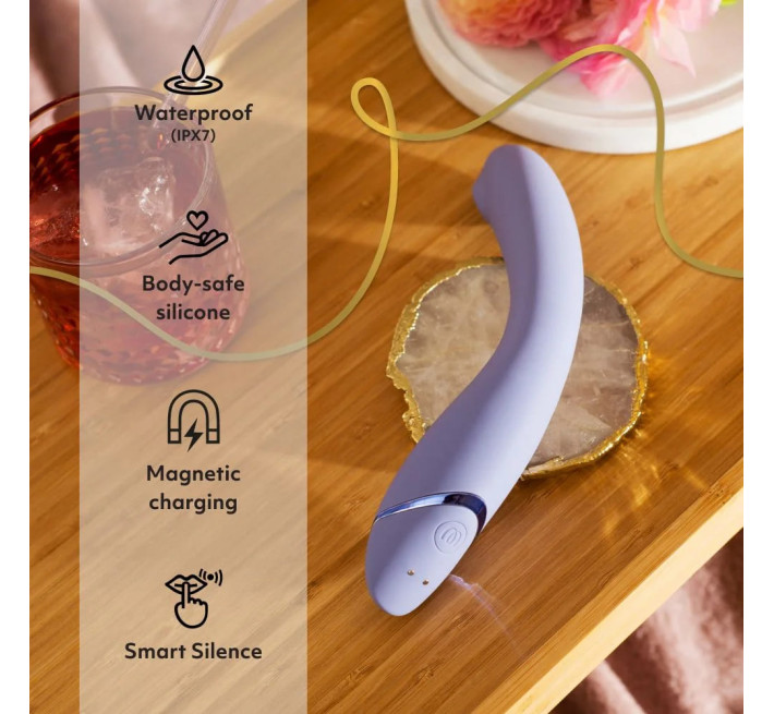 Вібратор для точки G c вакуумною стимуляцією Womanizer OG Aubergine